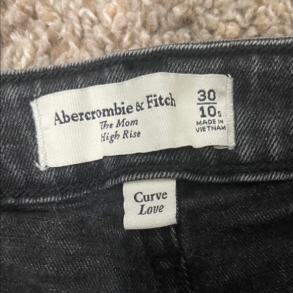 Abercrombie & Fitch Dark Gray Women's Cropped Jeans - Picture 3 of 7